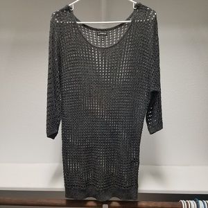 Black and silver sweater